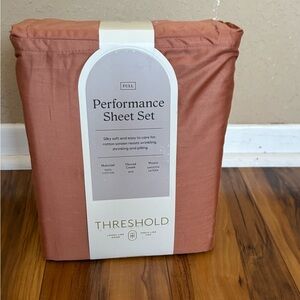 New threshold, performance, sheets, set full size 100% cotton Rose, pink color